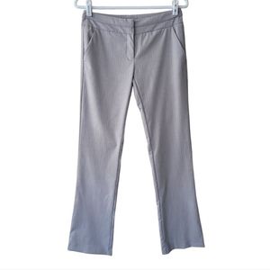 New York & Company Size 0 Gray Striped Pants 31in. Inseam Four Pockets